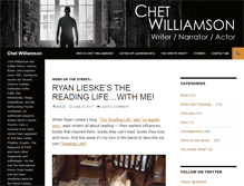 Tablet Screenshot of chetwilliamson.com